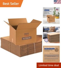 Pack of 10 Medium Shipping Boxes 18x14x12″ – Recyclable and Lightweight Solution