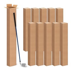 Tall Corrugated Cardboard Boxes Shipping Moving Packaging Storage 4x4x48″ 10PC