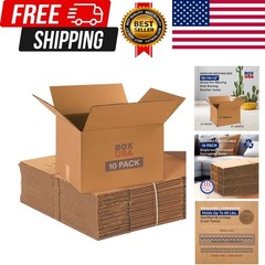Moving Boxes Medium 18″L x 14″W x 12″H 10-Pack | Corrugated Cardboard Box for…