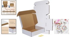 Lightweight 12x9x3 Shipping Box Set of 6 – Recyclable Cardboard for Packing
