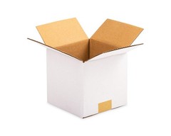 4x4x4 inch White Small Shipping Boxes, 25 Pack