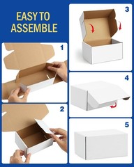 Assorted-Sizes–Boxes-24-Pack: 6x4x3 & 12x9x3 & 13x10x2 Small–Boxes-Mailers,…