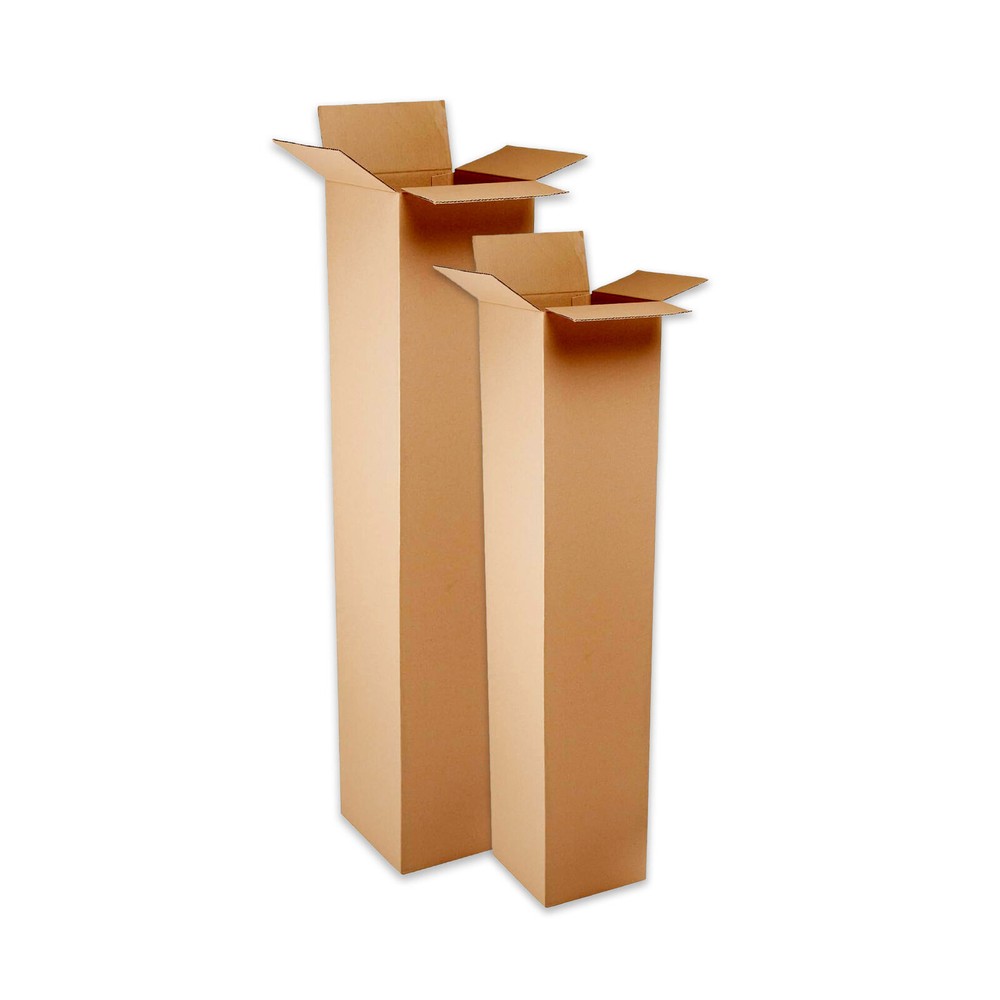 4 x 4 x 60″ Tall Corrugated Boxes ECT-32 Brown Shipping/Packing Boxes 25/Bundle