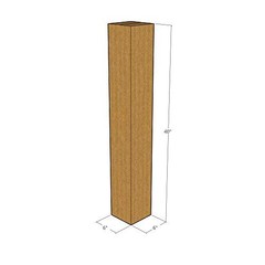 15 6x6x40 Kraft Brown Corrugated Shipping Boxes 32 ECT Single-Wall New