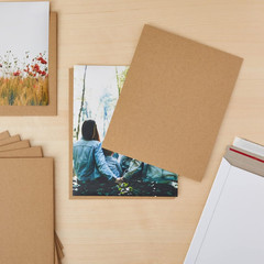 25 Pack Corrugated Cardboard Sheets, 8X10 Flat Card Boards Inserts for Crafts,