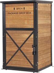 GUTINNEEN Package Delivery Boxes for Outside, Metal Frame Large Parcel Drop Box