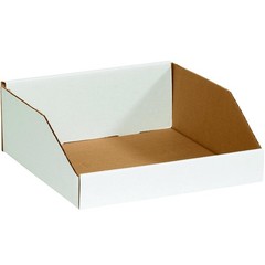 BBINBWZ818 Open Top Bin Boxes 8″ x 18″ x 4 1/2″ Oyster White Pack of 50)