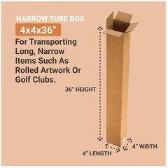 Versatile 4x4x36 Boxes for Shipping & Storage