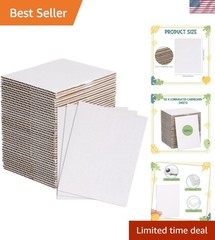 50 Pack Corrugated Cardboard Sheets Flat Hard Cardboard Inserts Back to Schoo…