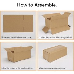 10 x 8 x 3 in. Brown/Kraft Corrugated Shipping Box 10/20/25 Pack