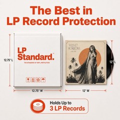 LP Standard Heavy Duty Vinyl Record Shiping Boxes, 25 Pack LP Mailers