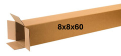 8″ x 8″ x 60″ CARDBOARD BOX – 200 lb – SINGLE BOX – TALL