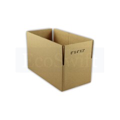 25 8x4x3 EcoSwift Cardboard Packing Moving Shipping Boxes Corrugated Box Cartons