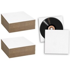50 Pack 12-3/8 inch Vinyl LP Record Mailer Insert Pads Corrugated Sheets