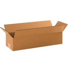 Durable 18 x 6 x 4 Corrugated Boxes – Perfect for Moving and Storage, 25 Count