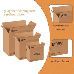 25-100pcs 12″x10″x8″ 16″x12″x8″ Shipping Packing corrugated cardboard boxes ebay