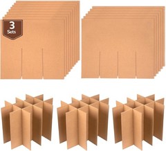 3 Sets of Glass Dividers for Bo x Packing Boxes Kit for Movin Dishes Wine Box…