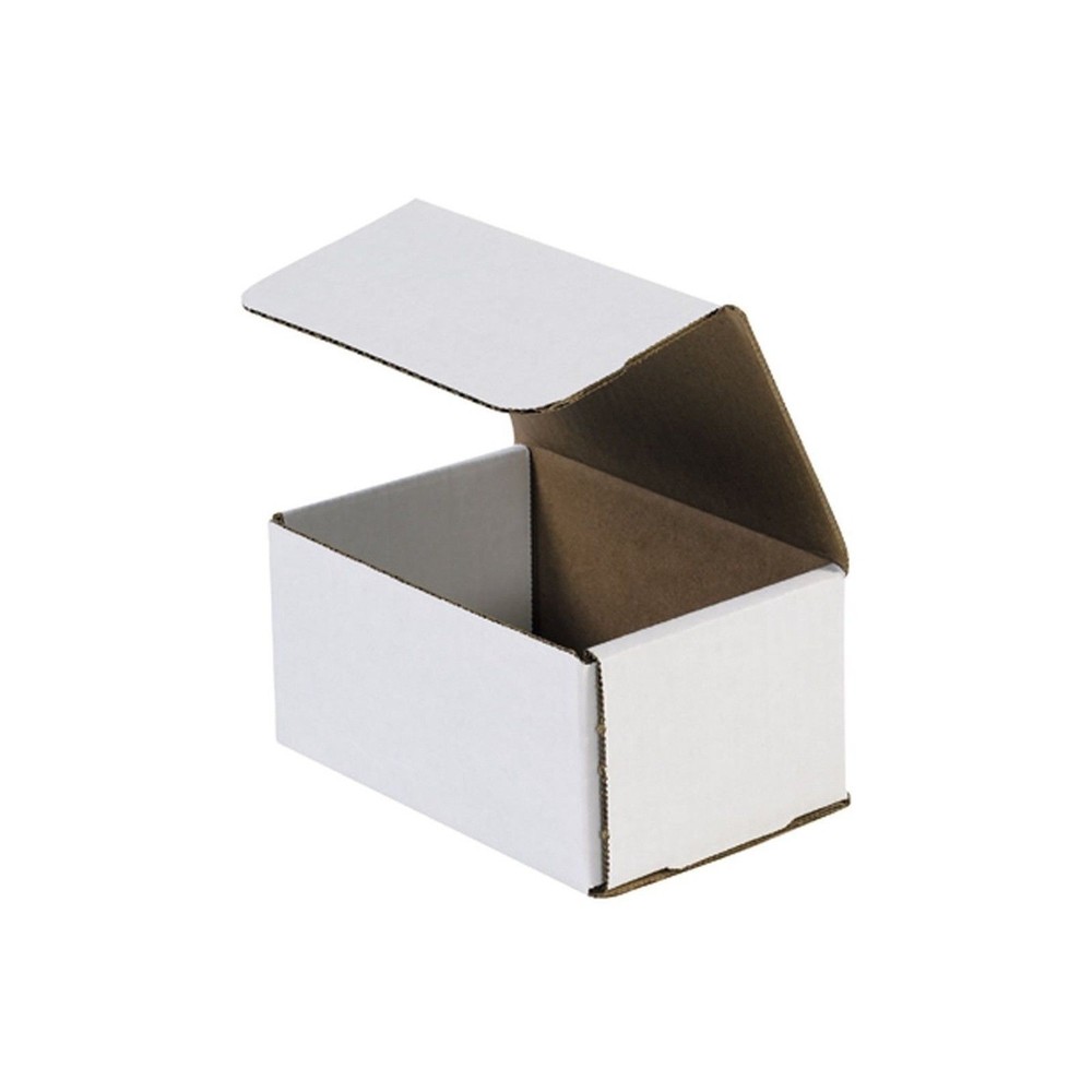 50- 6x4x3 White Corrugated Carton Cardboard Packaging Shipping Mailing Box Boxes