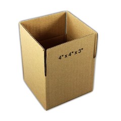 1-250 CHOOSE QUANTITY U-Line 4x4x3 Corrugated Cardboard Boxes