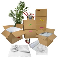 UBMOVE Smart Moving Bigger Boxes (4 Room) 44 Moving Boxes & Packing Supplies