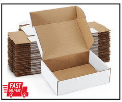 Shipping Boxes 7X5X2 Inches White Small Mailing Boxes 25 Pack Cardboard Corrugat