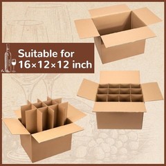 3 Sets of Glass Dividers for Bo x Packing Boxes Kit for Movin Dishes Wine Box…