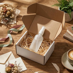 6X4X3 Shipping Boxes Set of 30, 6X4X3 White Corrugated Cardboard Box