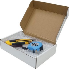 25 Count White Mailer Boxes 9x6x2 Inches – Sturdy Packaging for Small Businesses