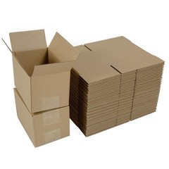 6x4x4 Inches Shipping Boxes Set of 40, Brown Corrugated Cardboard Box Literat…