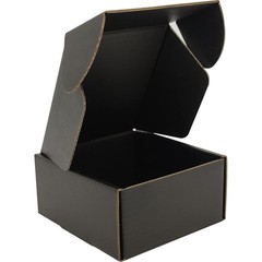 4x4x2 inches Small Shipping Boxes Set of 100 – Black Mailer Corrugated Cardbo…