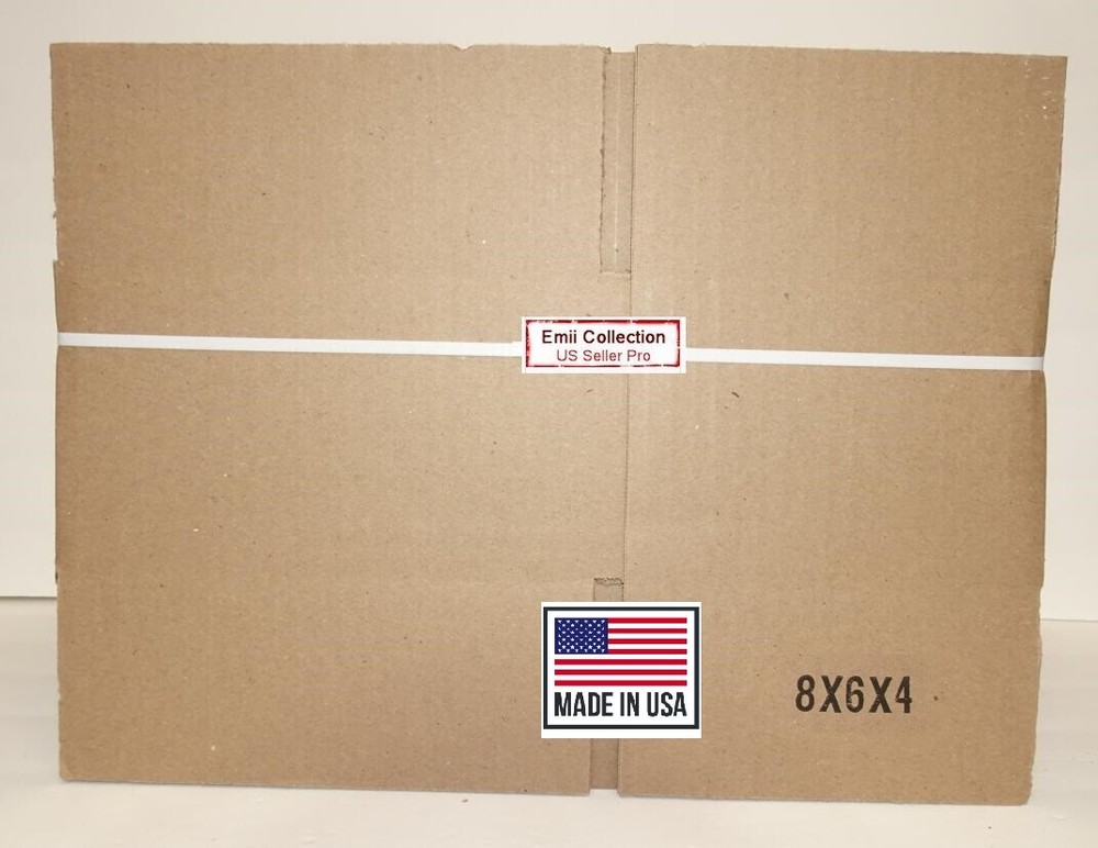 25 of 8x6x4 Shipping Packing Mailing Moving Single Wall Corrugated Box Bundle