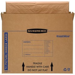 Bankers Box 4pk Moving Carton, 55 Inch TV Picture Protector