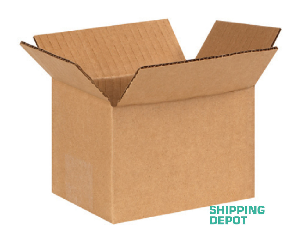 50 ~ 6x4x4″ Corrugated Kraft Cardboard Cartons Shipping Packing Box Boxes Cube