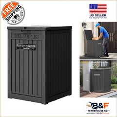 Large 48 Gallon Waterproof Package Delivery Box – Secure Resin Storage Solution