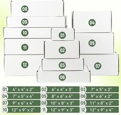 Elegant 7x5x2 Shipping Box Set of 3 – Eco-Friendly Corrugated Cardboard