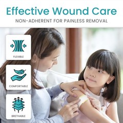 Vive Xeroform Petrolatum Dressing (2″ x 2″ – 25 Count) – Non-Adherent Wound G…