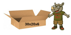30″ x 20″ x 6″ CARDBOARD BOX – 200 lb – SINGLE BOX