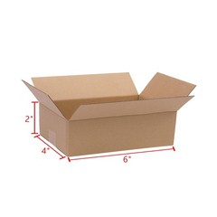 100 6x4x2” Corrugated Carton Box Packaging Shipping Packing Mailer Cardboard
