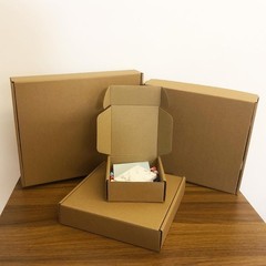 5x5x2 inches Shipping Boxes Set of 25, Brown Corrugated Mailing Cardboard Box
