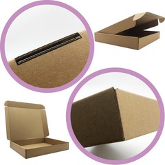 13x11x2 inches Shipping Boxes Set of 24, Brown Corrugated Mailing Cardboard B…