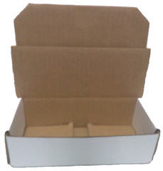 W28 – 6-1/2″ x 4-7/8″ x 2-5/8″ White Corrugated Mailer Packing Boxes 50/bundle