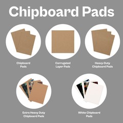 Pick Size Quantity Chipboard Pads & Corrugated Layer Pads for Mailing/Shipping