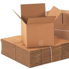 Space-Saving 25-Pack Small Shipping Boxes – 12″L x 12″W x 12″H, 65 lbs Capacity