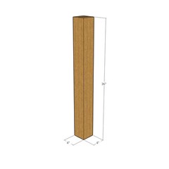 5 4x4x36 Kraft Brown Corrugated Shipping Boxes 32 ECT Single-Wall New