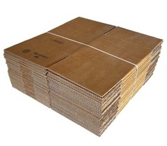 Bundle of 25 – Cardboard Shipping Boxes 10x10x10″ Edge Crush 32 Packing Supplies