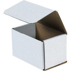 White Corrugated Cardboard Mailing Boxes, 5.5 X 3 1/2 X 3 1/2 Inches, Pack of 50