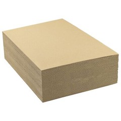 50 Pack Corrugated Cardboard Sheets 11×14 for Packing Mailing Art Crafts Brown