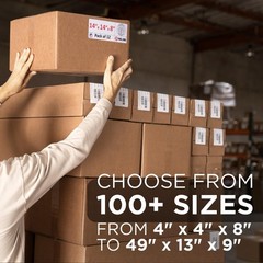 Tall Cardboard Boxes 4″L x 4″W x 8″H (Pack of 6) – USA-Made Packing Boxes for…