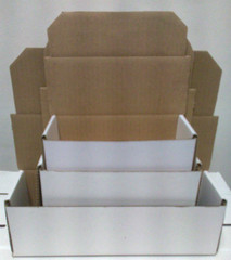 W28 – 6-1/2″ x 4-7/8″ x 2-5/8″ White Corrugated Mailer Packing Boxes 50/bundle