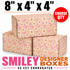 8x4x4 Smiley Daisy Designer Shipping Boxes 32 ECT Gift Mailing Box